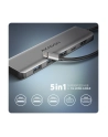 axagon HMC-5H Wieloportowy hub USB-C 3.2 Gen 1, 3x USB-A, 4K HDMI, PD 100W, 100cm USB-C kabel - nr 19