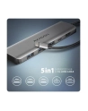 axagon HMC-5H Wieloportowy hub USB-C 3.2 Gen 1, 3x USB-A, 4K HDMI, PD 100W, 100cm USB-C kabel - nr 35