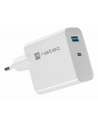 natec Ładowarka sieciowa Ribera GAN 1X USB-A + 1X USB-C 45W Biała - nr 10