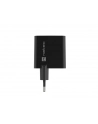 natec Ładowarka sieciowa Ribera GAN 1X USB-A + 1X USB-C 45W Czarna - nr 4