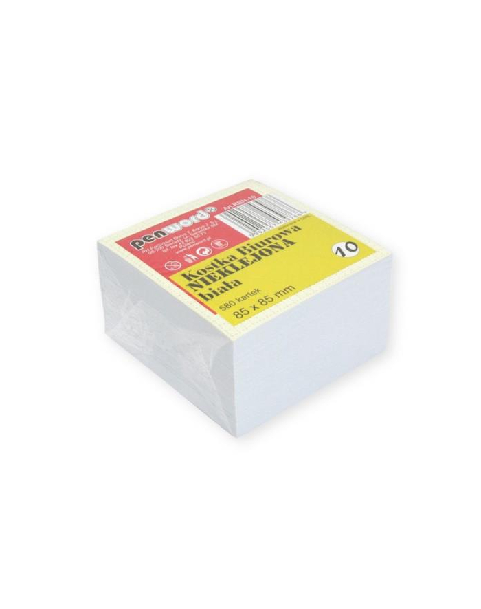 polsirhurt Kostka biurowa nieklejona  KBN-10 580 kartek 85x85x50mm biała główny
