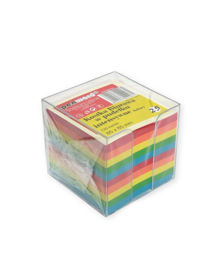 polsirhurt Kostka biurowa KB-25 720kartek w pudełku 85x85x70mm intensywne kolory główny