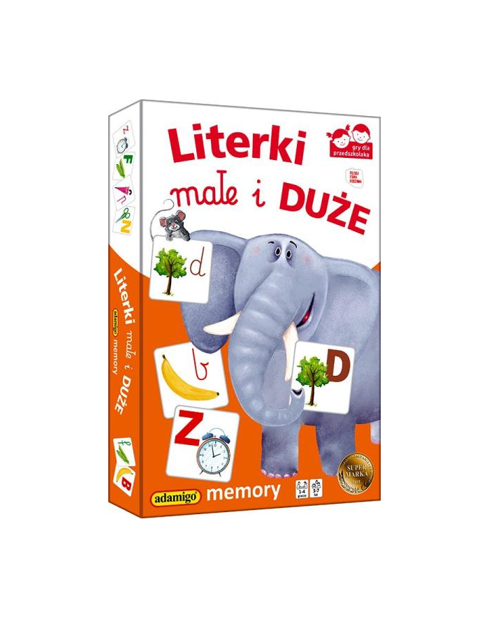 Memory Literki małe i duże ADAMIGO główny