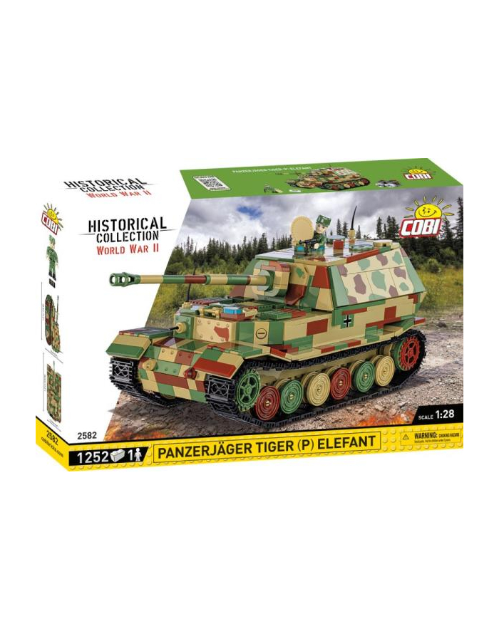 COBI 2582 Historical Collection WWII Czołg Pznzerjager Toger (P) Elefant 1252 klocki główny