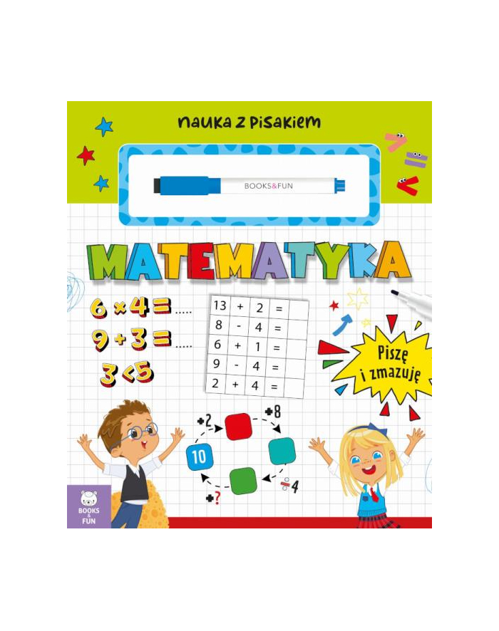 booksandfun Książeczka Nauka z pisakiem. Matematyka główny