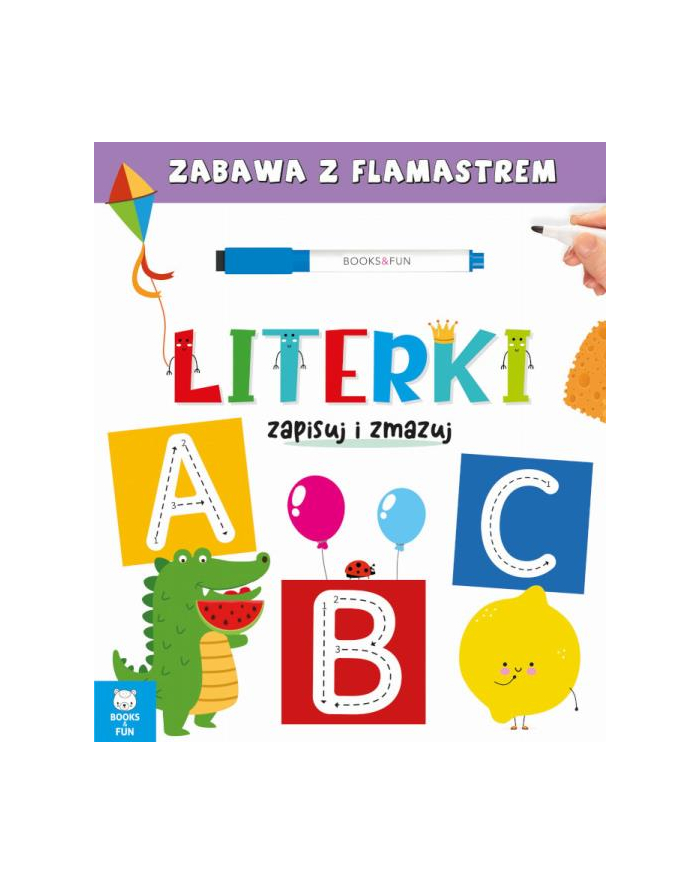 booksandfun Książeczka Literki. Zapisuj i zmazuj główny