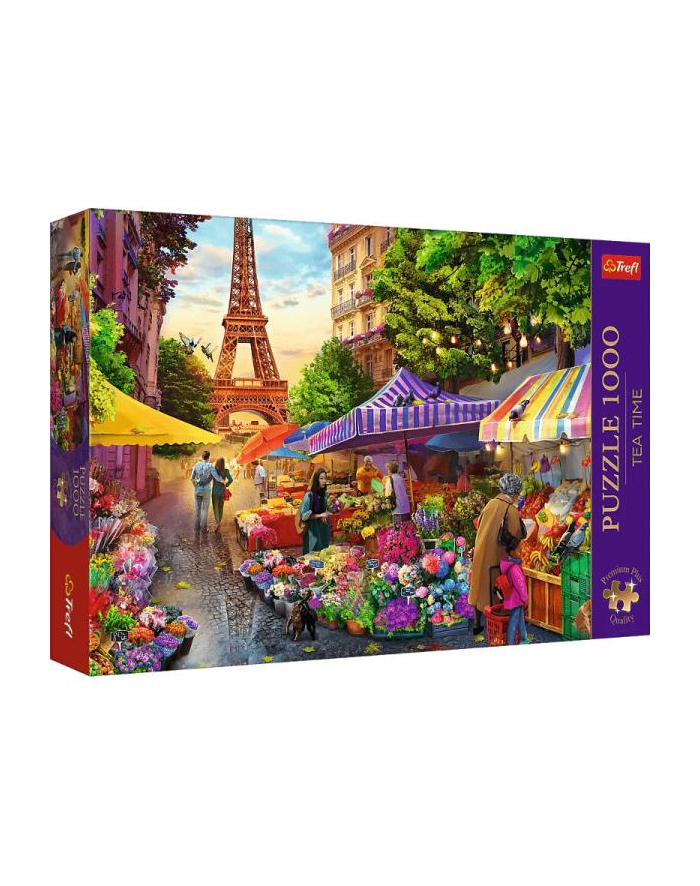Puzzle 1000el Premium Plus Tea time Targi kwiatowe Paryż 10799 Trefl główny