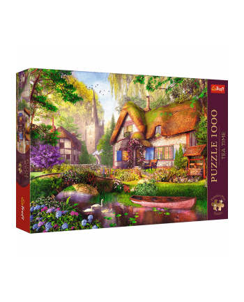 Puzzle 1000el Premium Plus Tea time Urocza chatka w lesie 10804 Trefl nr 2