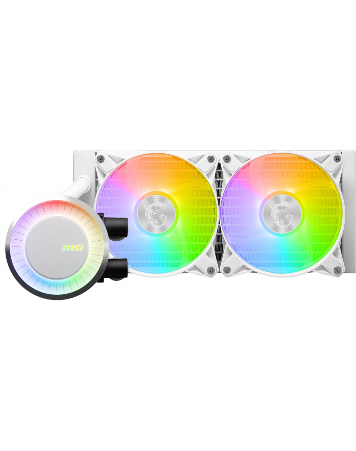 msi Chłodzenie MAG CORELIQUID E240 White 240mm 2xARGB FAN główny