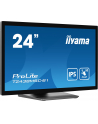 iiyama Monitor 24 cale T2438MSC-B1 IPS,FHD,DP,HDMI,2x2W,2xUSB,600(cd/m2),   10pkt.7H,IP1X(FRONT),PION/POZIOM - nr 51