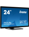 iiyama Monitor 24 cale T2438MSC-B1 IPS,FHD,DP,HDMI,2x2W,2xUSB,600(cd/m2),   10pkt.7H,IP1X(FRONT),PION/POZIOM - nr 90