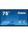 iiyama Monitor 75 cali ProLite TE7512MIS-B3 AG,INFRARED,40pkt,IPS,4K - nr 1