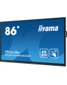 iiyama Monitor 85.6 cala ProLite TE8612MIS-B3AG,INFRARED,40pkt,VA,4K - nr 50