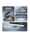 axagon HMC-8HLSA Wieloportowy hub USB-C 3.2 Gen 1 hub, 3x USB-A + 4K/30Hz HDMI + SD/microSD, GLAN, Audio, PD 100W, 20cm USB-C kabel - nr 23