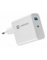 natec Ładowarka sieciowa Ribera GAN 1X USB-A + 1X USB-C 45W Biała - nr 10