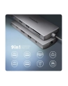 axagon HMC-8HLSA Wieloportowy hub USB-C 3.2 Gen 1 hub, 3x USB-A + 4K/30Hz HDMI + SD/microSD, GLAN, Audio, PD 100W, 20cm USB-C kabel - nr 39