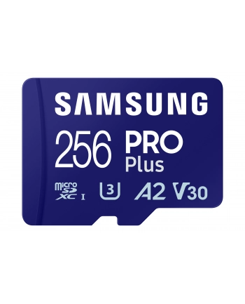 SAMSUNG PRO Plus 256 GB microSDXC (2023), memory card (blue, UHS-I U3, Class 10, V30, A2)