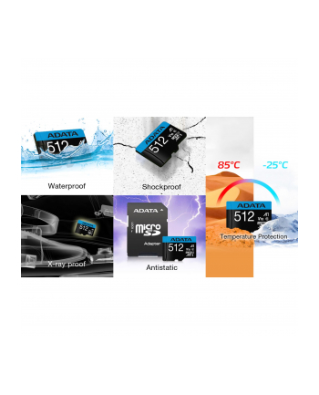 ADATA Premier 512GB microSDXC (UHS-I U1, Class 10, V10, A1)