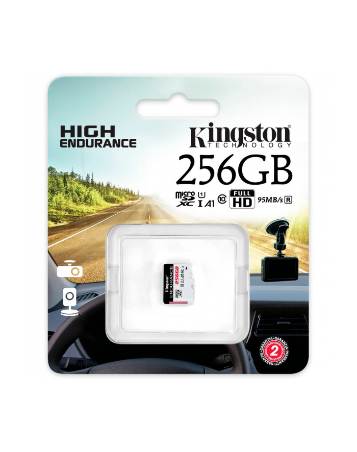 Kingston High Endurance 256GB microSDXC Memory Card (White/Black, UHS-I U1, Class 10, A1) główny