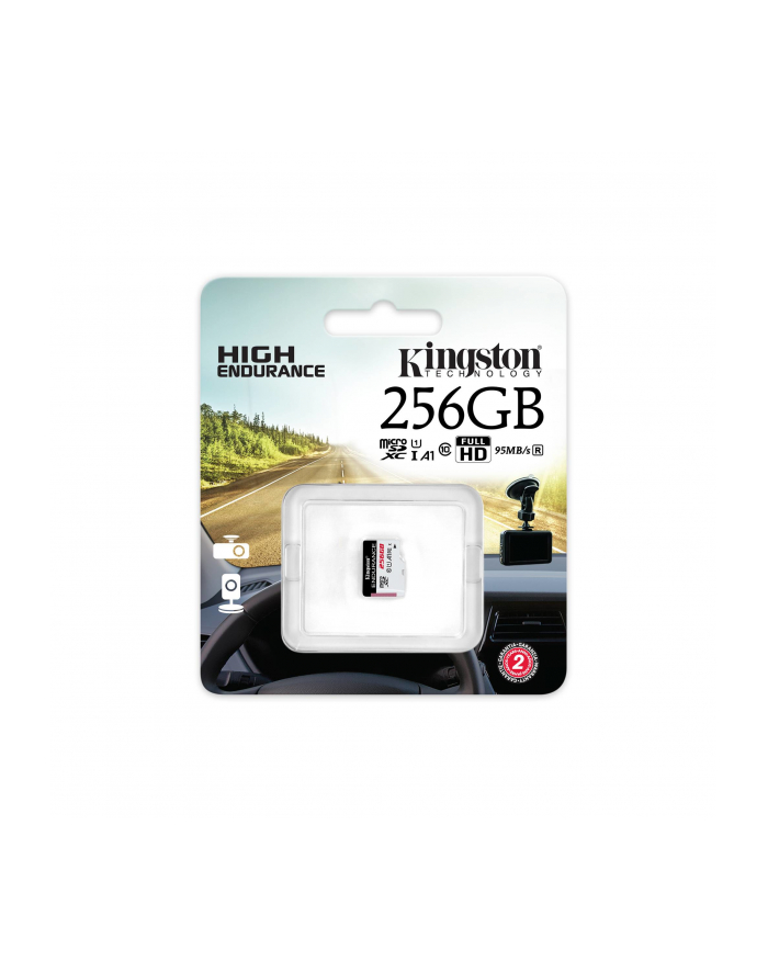Kingston High Endurance 256GB microSDXC Memory Card (White/Black, UHS-I U1, Class 10, A1) główny