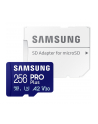 SAMSUNG PRO Plus 256 GB microSDXC (2023), memory card (blue, UHS-I U3, Class 10, V30, A2) - nr 1
