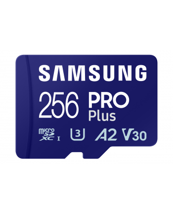 SAMSUNG PRO Plus 256 GB microSDXC (2023), memory card (blue, UHS-I U3, Class 10, V30, A2) nr 1