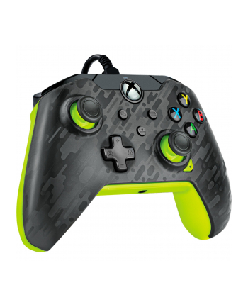 PDP Wired Controller - Electric Carbon, Gamepad (anthracite/neon green, for Xbox Series X|S, Xbox One, PC)