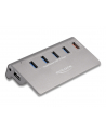 DeLOCK USB 10 Gbps hub with 4 USB Type-A ports + 1 quick charging port, USB hub (grey, incl. power supply) - nr 6