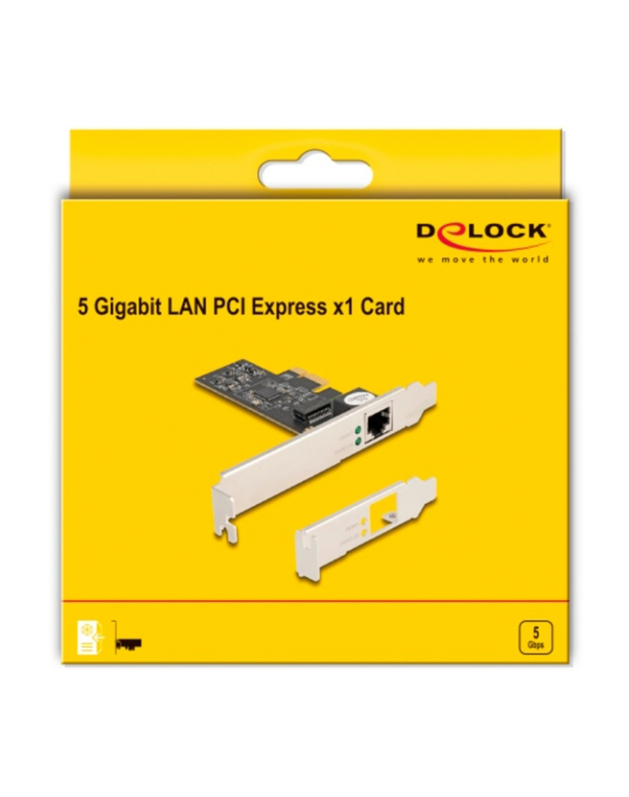 DeLOCK PCI Express x1 Card for 1 x RJ45 5 Gigabit LAN RTL8126 główny