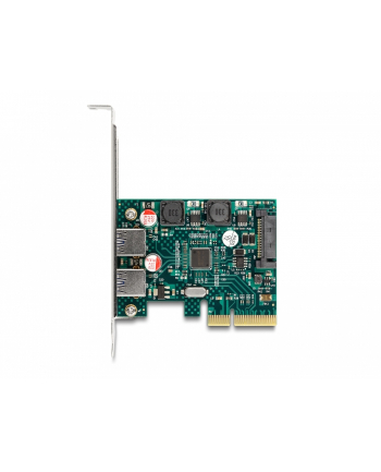 DeLOCK PCI Express x4 card for 2 x external USB 10 Gbps Type-A socket, USB controller