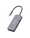 Verbatim USB-C Pro multiport hub CMH-05, 5 port, docking station (grey, HDMI, RJ-45, 2x USB-A, USB-C PD) - nr 1