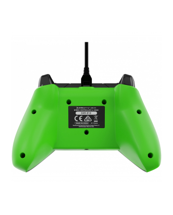 PDP Wired Controller - Neon Black, Gamepad (Kolor: CZARNY/green, for Xbox Series X|S, Xbox One, PC)