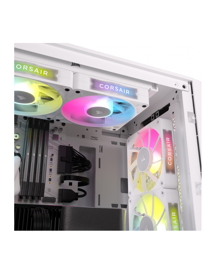 Corsair iCUE LINK RX120 RGB Triple, case fan (Kolor: BIAŁY, pack of 3, incl. hub) główny