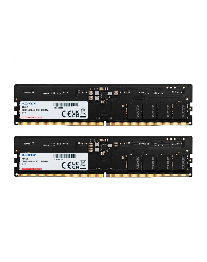 ADATA DDR5 - 16GB - 5600 - CL - 46 (2x 8 GB) dual kit, RAM (Kolor: CZARNY, AD5U56008G-DT, Premier Tray) główny