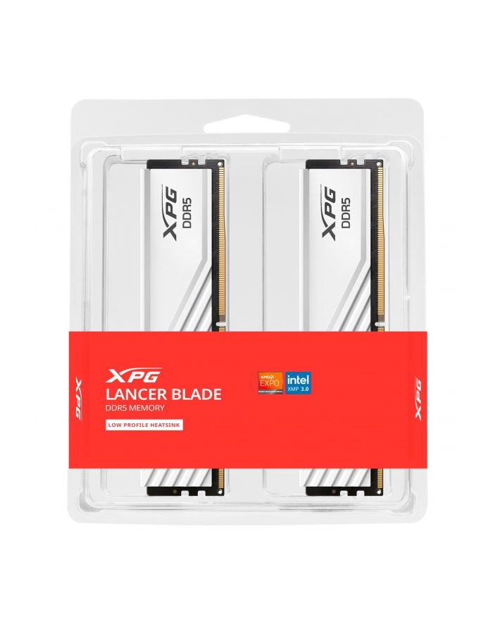 ADATA DDR5 - 32GB - 5600 - CL - 46 (2x 16 GB) dual kit, RAM (Kolor: BIAŁY, AX5U5600C4616G-DTLABWH, XPG Lancer Blade, INTEL XMP, AMD EXPO) główny