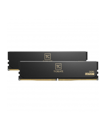 Team Group DDR5 - 32GB - 6400 - CL - 32 (2x 16 GB) dual kit, RAM (Kolor: CZARNY, CTCED532G6400HC32ADC01, T-CREATE EXPERT)