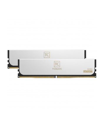 Team Group DDR5 - 64GB - 6400 - CL - 34 (2x 32 GB) dual kit, RAM (Kolor: BIAŁY, CTCWD564G6400HC34BDC01, T-CREATE EXPERT, AMD EXPO)