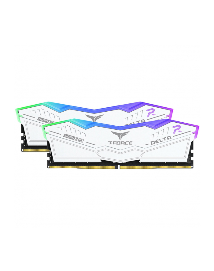 Team Group DDR5 - 48GB - 6400 - CL - 32 (2x 24 GB) dual kit, RAM (Kolor: BIAŁY, FF4D548G6400HC32ADC01, D-ELTA RGB, INTEL XMP, AMD EXPO) główny