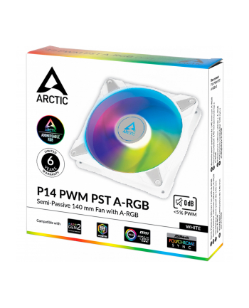 Arctic P14 Pwm Pst A-rgb wentylator 140mm Led Wh (ACFAN00276A)