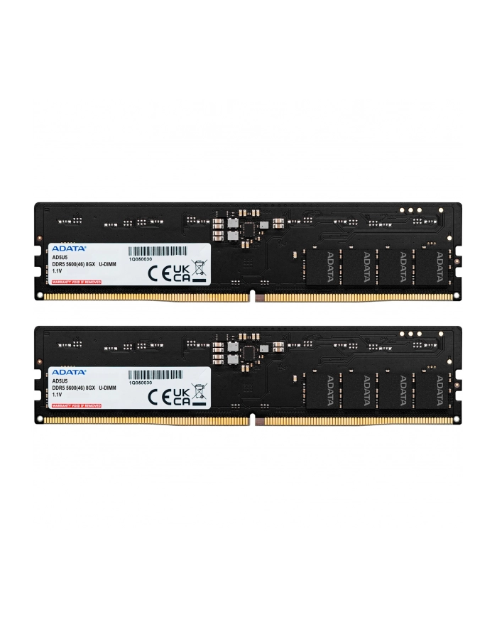 ADATA DDR5 - 16GB - 5600 - CL - 46 (2x 8 GB) dual kit, RAM (Kolor: CZARNY, AD5U56008G-DT, Premier Tray) główny