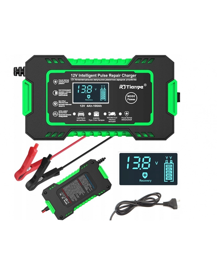 Prostownik akumulatorowy RJ Tianye RJ-C 120501A 12V, 6A główny