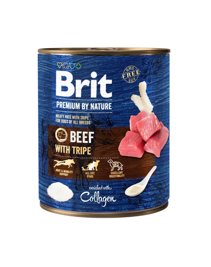 BRIT Premium by Nature Beef with Tripe - mokra karma dla psa - 800 g główny