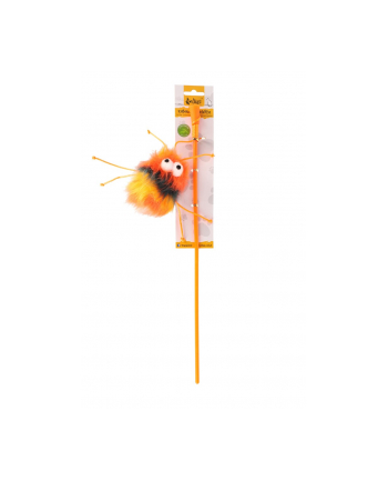 DINGO Wędka dla kota - spike 45+10cm pomarańczowa