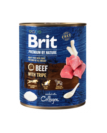 BRIT Premium by Nature Beef with Tripe - mokra karma dla psa - 800 g