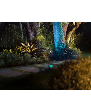 no name HUE LILY XL CZARNY REFLEKTOR OGRODOWY LED 15W 2000-6500K 1050LM RGB WCA IP65 METAL