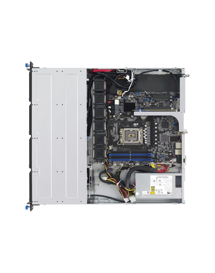 ASUS Rack 1U RS300-E12-PS4/350W Intel C262 LGA1700 95W 4xDDR5 4400/4000/3600 4x3,5'';/2,5''; 4*SATA/SAS/NVMe 2x Intel I210AT 1x Management Port 350W 80 PLUS Gold główny
