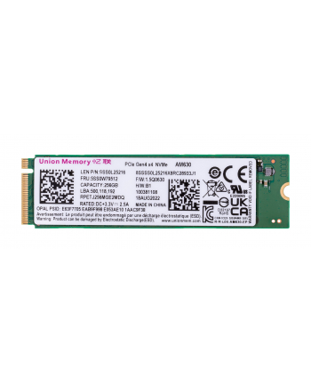 no name Dysk SSD Union Memory AM630 2280 256GB PCI-E  Gen4 x4 NVMe