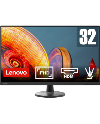 Monitor Lenovo D32-40 31,5''; 16:9 1920x1080 3000:1 Raven Black