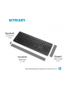 hewlett-packard Zestaw klawiatura + mysz HP 230 Wireless Mouse and Keyboard Combo bezprzewodowe czarne 18H24AA - nr 2