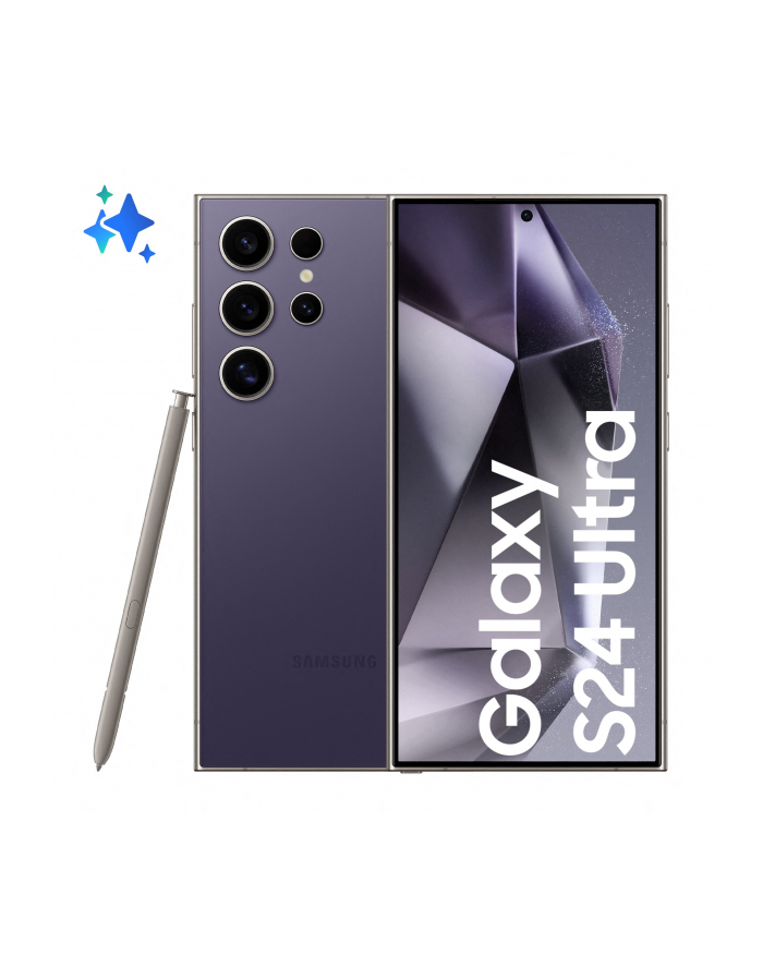 SAMSUNG Galaxy S24 Ultra - 6.8 - 256GB, Mobile Phone (Titanium Violet, System Android 14, 5G, 12GB) główny